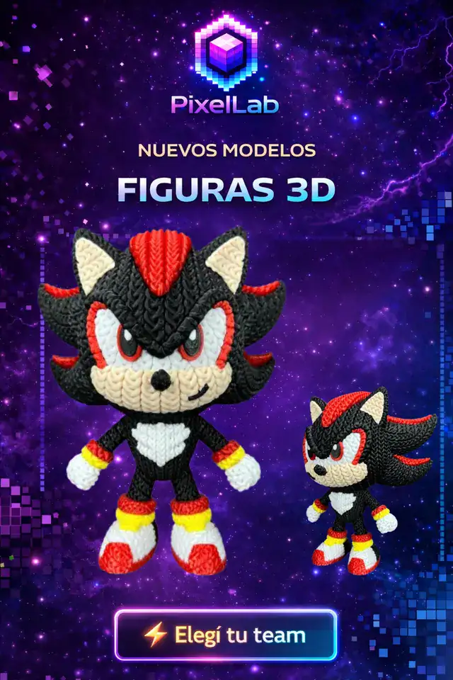Figura 3D de Shadow de PixelLab 3D
