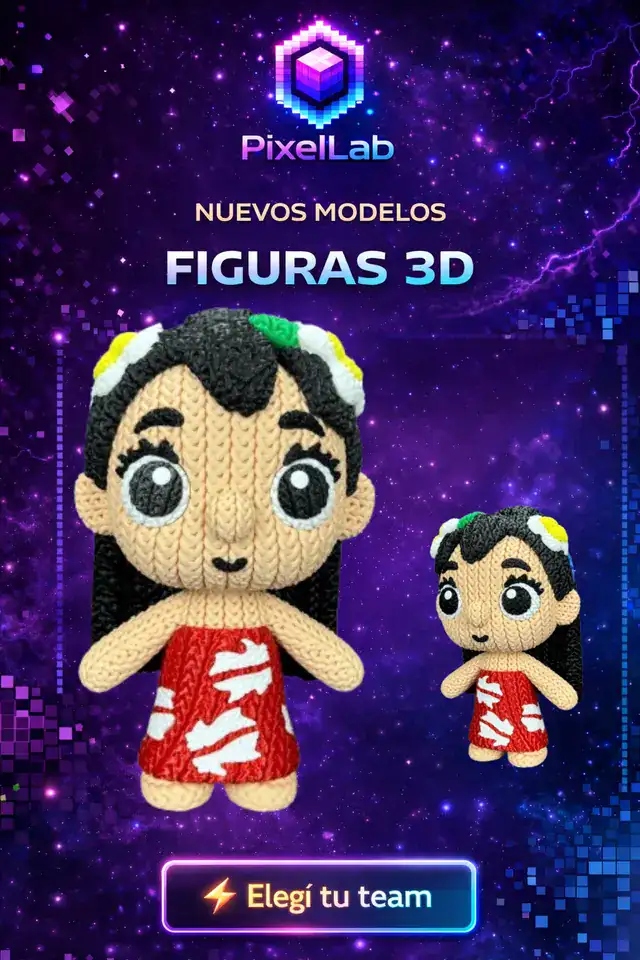 Figura 3D de Luffy de PixelLab 3D