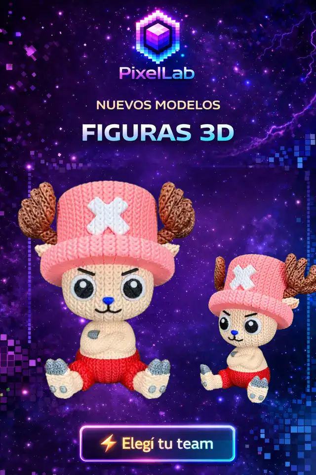 Figura 3D de Chopper de PixelLab 3D